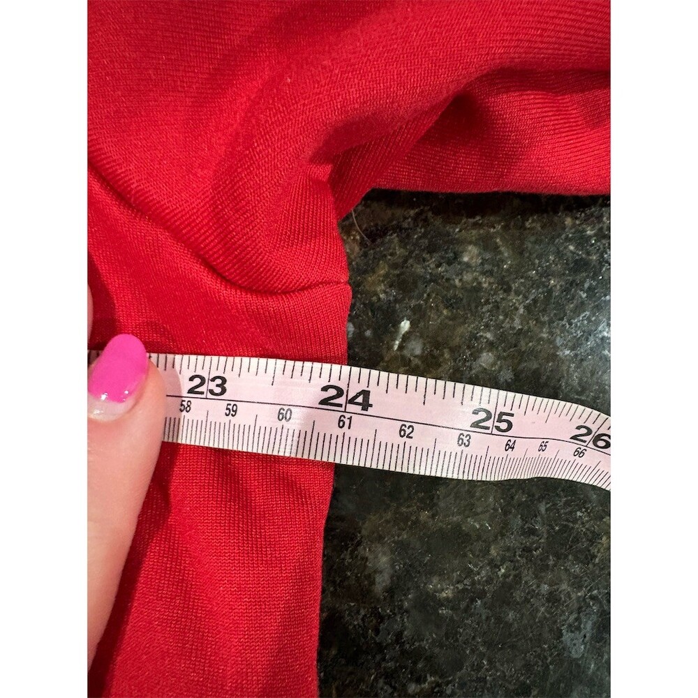 adidas Hoodie Mens XL Red Pullover Fleece Lined Athletic Logo Sweatshirt - Picture 7 of 7